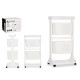 MOVEL PLASTICO 2 ALTURAS RODAS BRANCO 