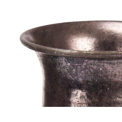 VASO RELEVO ALTO PRATEADO