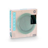 ASSIETTE RAYURES VERT 23CM DIAM