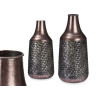 JARRON RELIEVE CONICO PLATA ENVEJECIDO