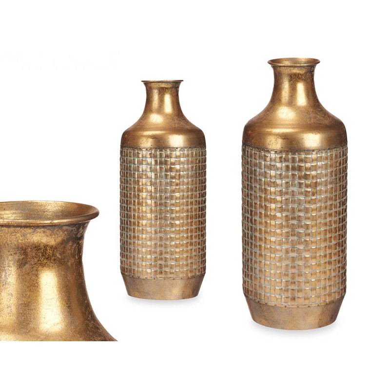 JARRON RELIEVE ORO ENVEJECIDO