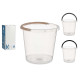 BALDE ÁGUA TRANSPARENTE 13L C PEGA SORT 3 COL OSC 