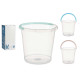 BALDE ÁGUA TRANSPARENTE 13L C PEGA SORT 3 COL PAS