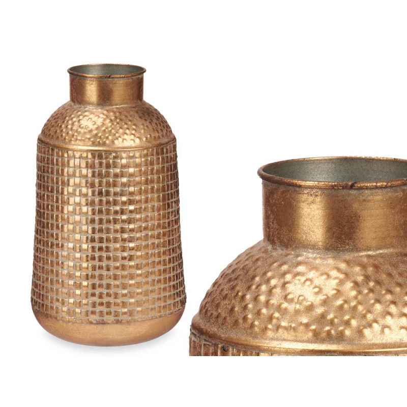 JARRON RELIEVE ANCHO ORO ENVEJECIDO