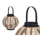 CANDLE HOLDER LANTERN  WITH HANDLE SPHERE