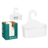 WHITE HANGING SHOWER UTENSIL HOLDER