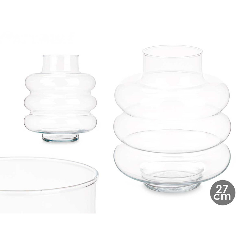 VASO NUVOLA VETRO 23X26CM