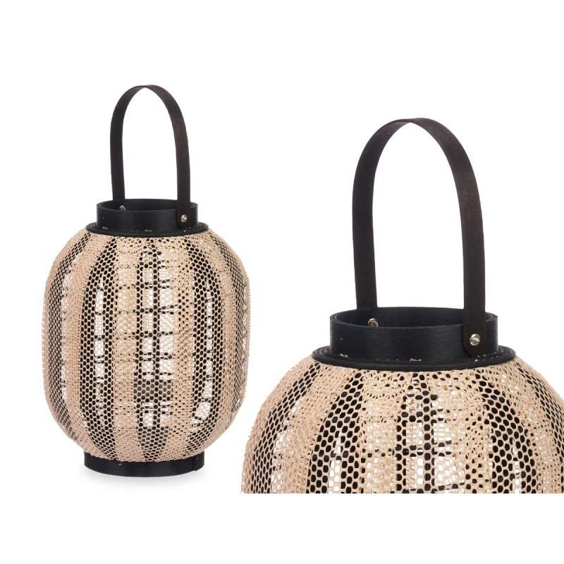 CANDLE HOLDER LANTERN  WITH HANDLE OVAL