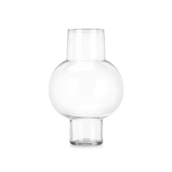 GLASS CLOUD VASE 25X39CM