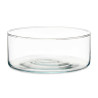 TERRINE VERRE CYLINDRE 25CM DIAM X 10CM