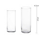 VASO DE VIDRO CILÍNDRICO 25CM DIÂM 10CM