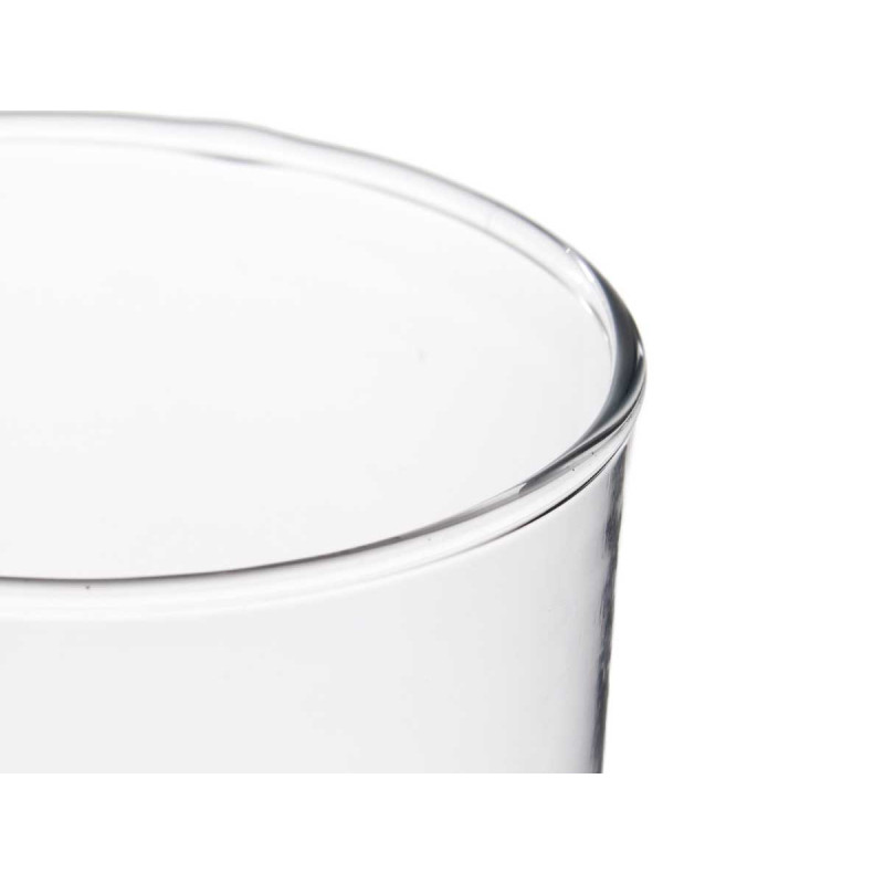 VASE CYLINDRIQUE EN VERRE 10CM DIAM X 25CM