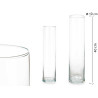 JARRON CRISTAL CILINDRO 10CM DIAM X 40CM