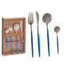 SET POSATE 8PZ ARGENTO/BLU
