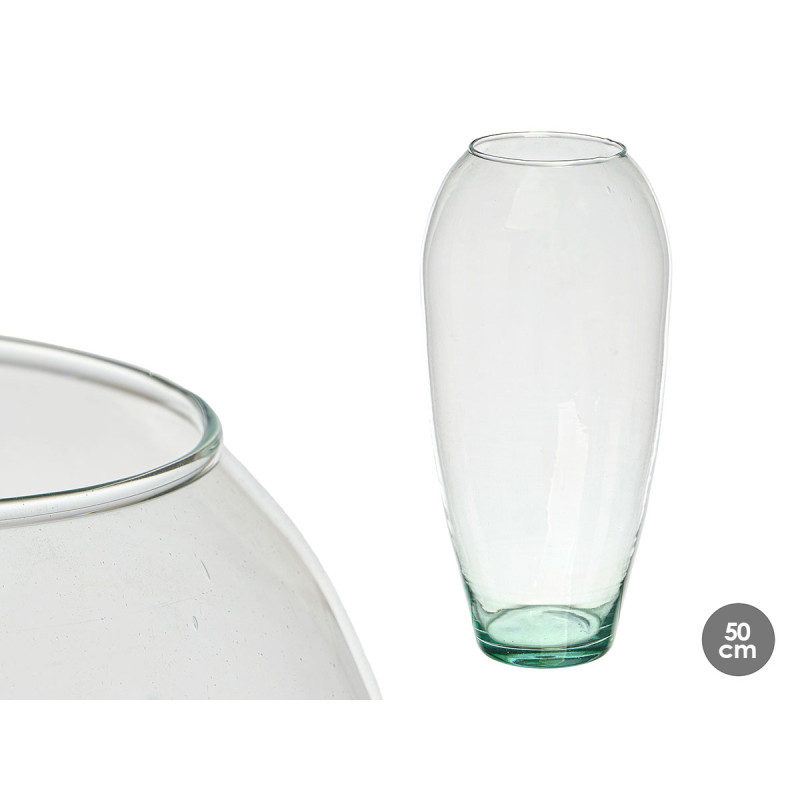 VASE EN VERRE CONVEXE 50CM