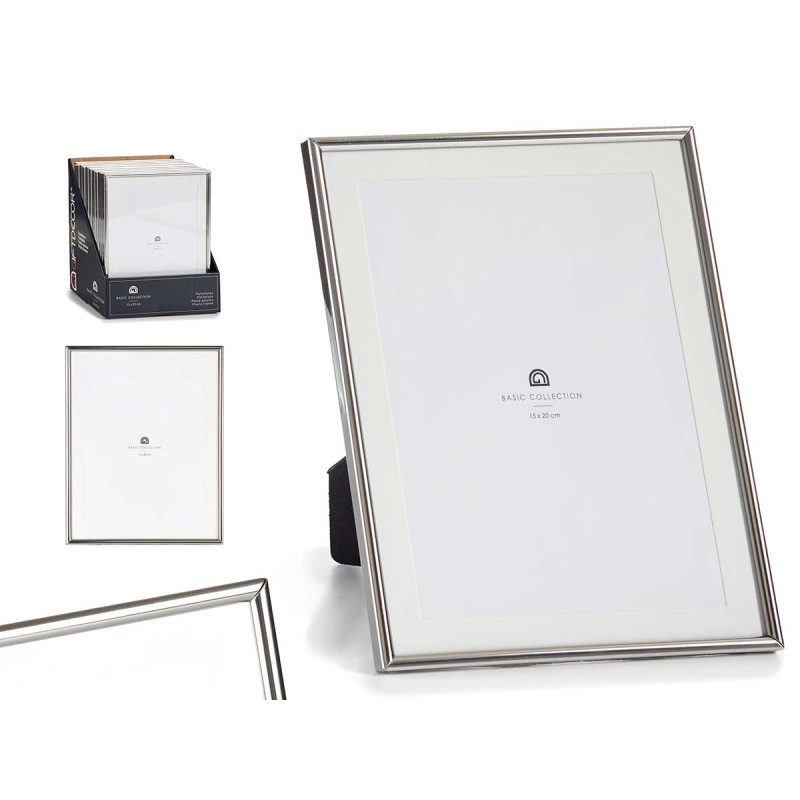 SILVER STEEL PICTURE FRAME 15X20CM