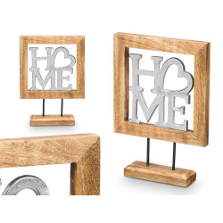 SUPPORT DÉCORATION HOME ARGENTÉ