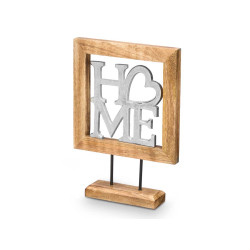 SUPPORTO DECORAZIONE HOME ARGENTATO 