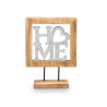 SUPPORTO DECORAZIONE HOME ARGENTATO 