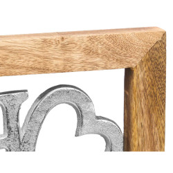 SUPPORTO DECORAZIONE HOME ARGENTATO 