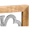 SUPPORTO DECORAZIONE HOME ARGENTATO 