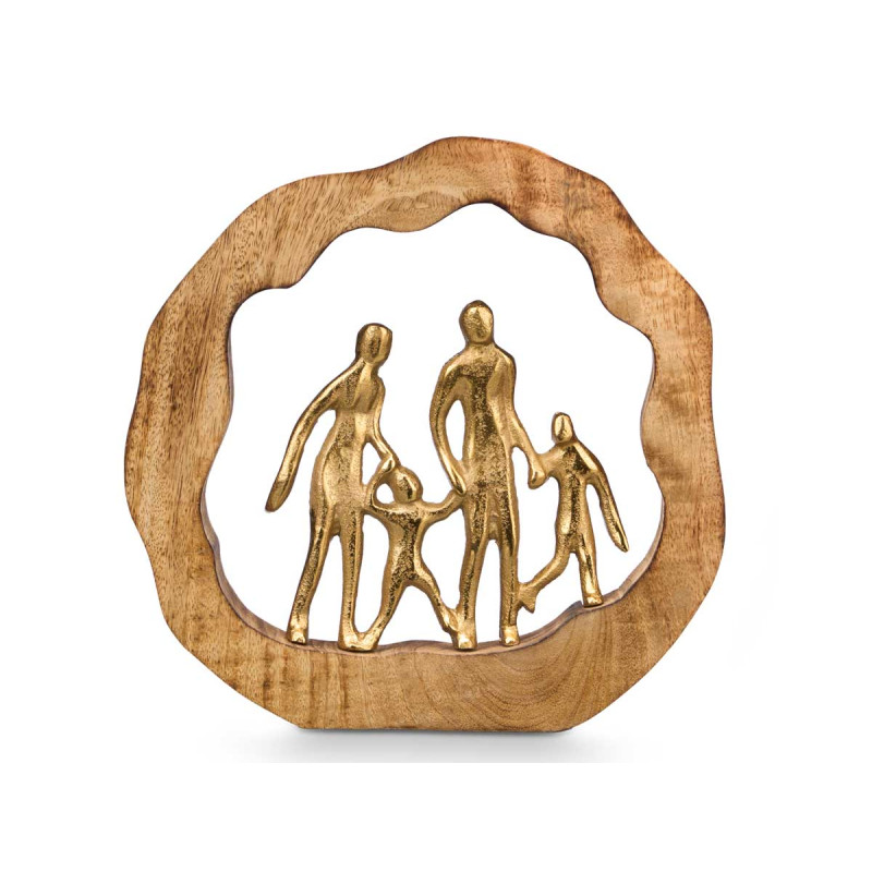 SUPPORT DÉCORATION FAMILY DORÉ