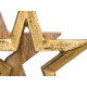 GOLDEN DOUBLE STAR DECORATION SUPPORT