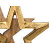 SUPPORTO DECORAZIONE DOPPIA STELLA DORATO 