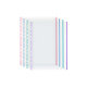 SET 25 TRANSPARENT COVERS A4 PAPER COLOUR