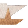 SUPPORT DÉCORATION TRIPLE ÉTOILE ARGENTÉ