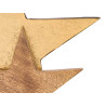 SUPPORTO DECORAZIONE TRIPLA STELLA DORATO 
