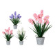 VASO GRANDE POMPOM SORT 3 CORES