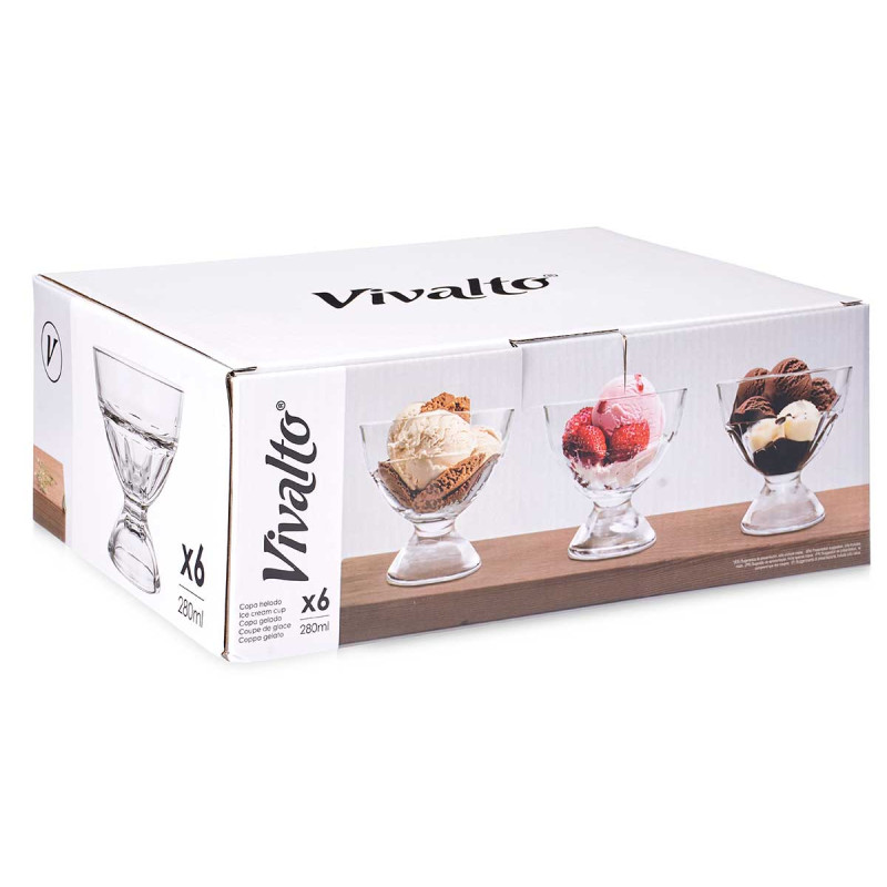 COPPA GELATO IN VETRO CON BASE