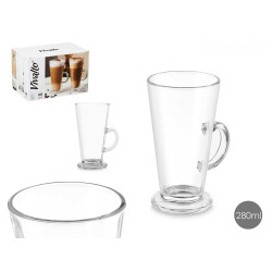 COPPA IN VETRO CAFFÈ LATTE 280ML