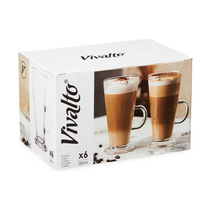 COPPA IN VETRO CAFFÈ LATTE 280ML