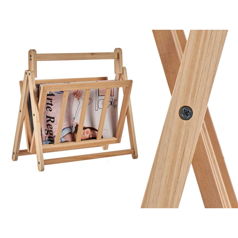 NATURAL MAGAZINE RACK 