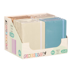 POCKET AGENDA 96 SHEETS ELASTIC NEUTRAL C ASSORT 4