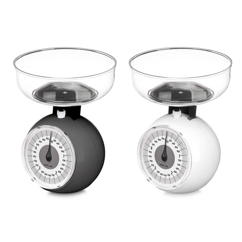 BALANCE 5KG AVEC RÉCIPIENT 1100ML ROND ASSORT 2