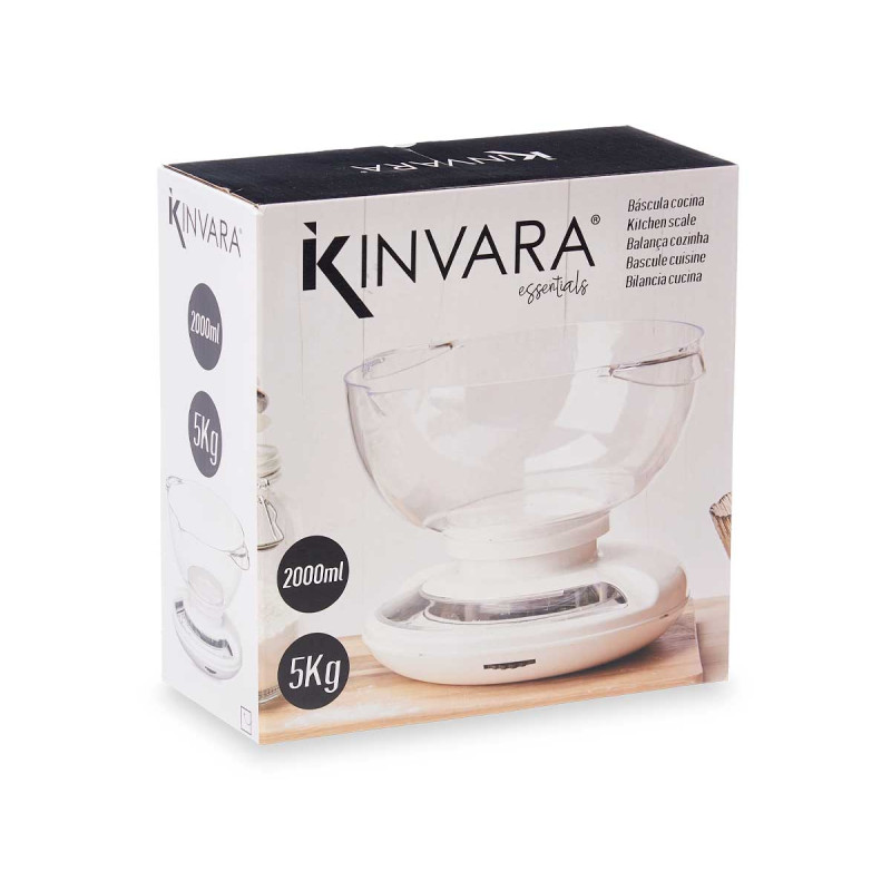BILANCIA 5KG CONTENITORE 2000ML ROTONDO SURT 2