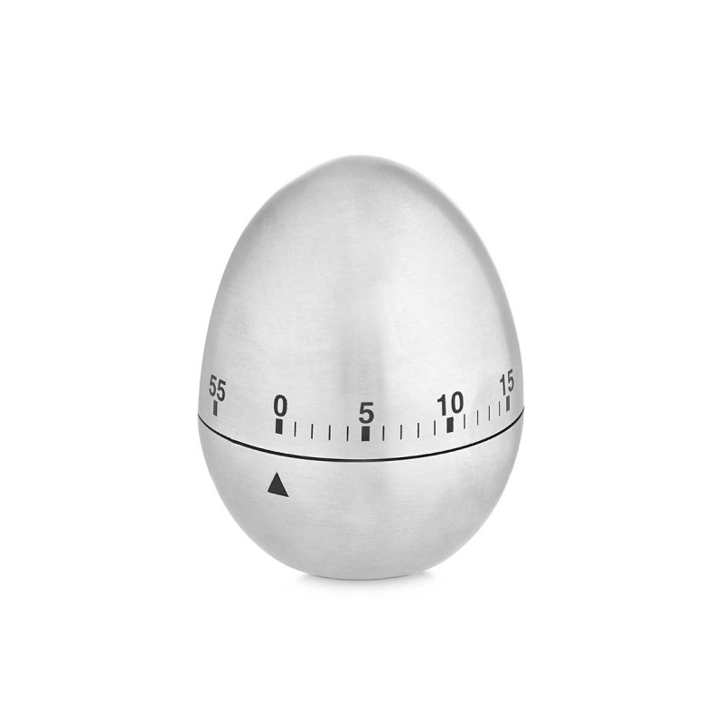TIMER DA CUCINA A UOVO ACCIAIO