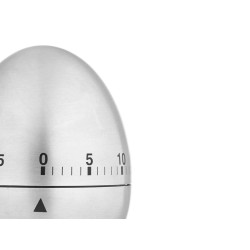TIMER DA CUCINA A UOVO ACCIAIO