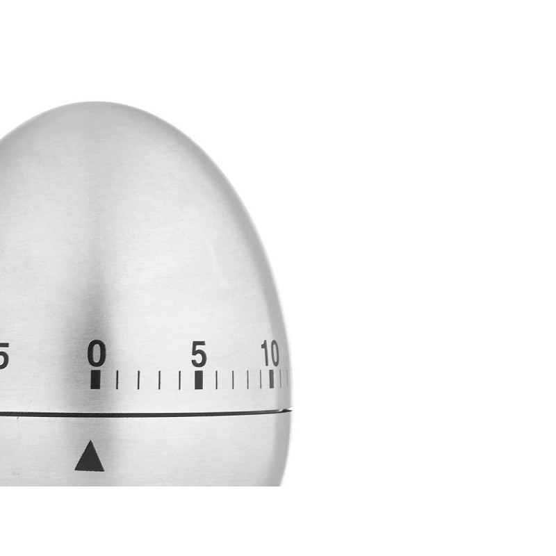 TIMER DA CUCINA A UOVO ACCIAIO