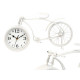 HORLOGE FORGE VÉLO BLANC 20CM
