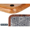 CENTRE DE TABLE CARRE 25X25 ETHNIQUE 