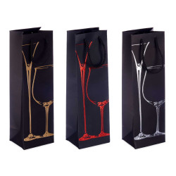 BORSA VINO ASS 3 BOTTIGLIA CALICI