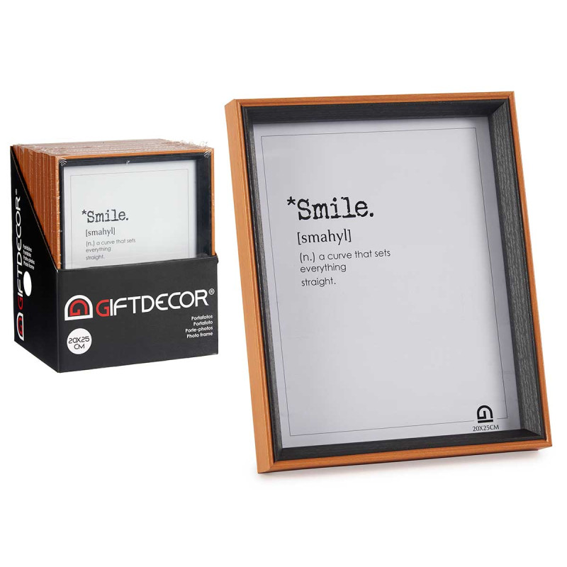 PORTAFOTO LEGNO 20X25 MARRONE E NERO