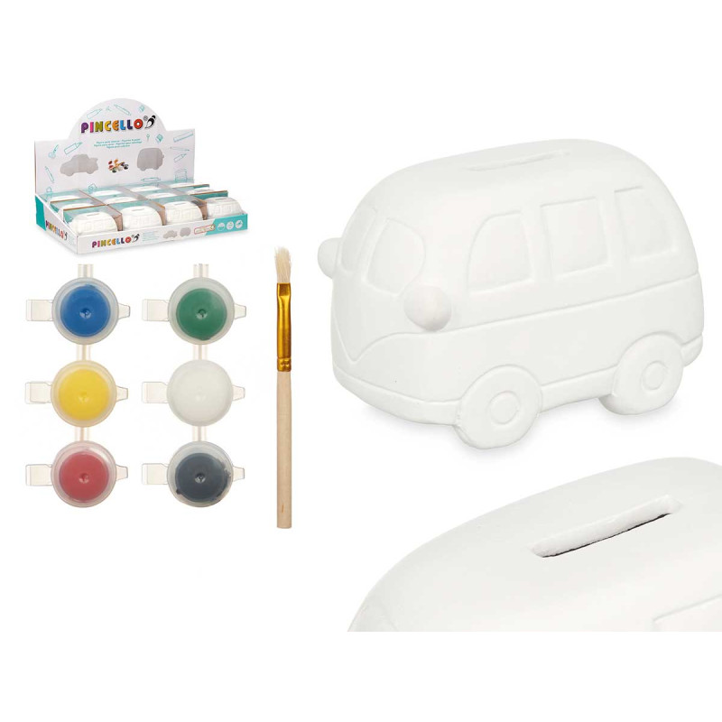 MEALHEIRO PARA PINTAR CARRINHA 6 CORES COM PINCEL