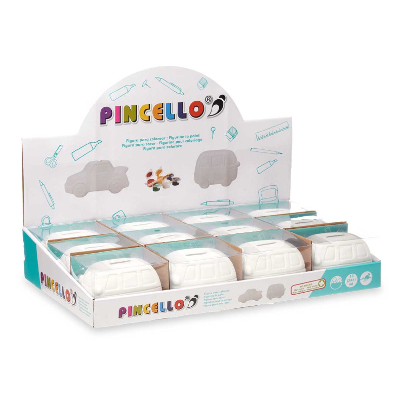 MEALHEIRO PARA PINTAR CARRINHA 6 CORES COM PINCEL