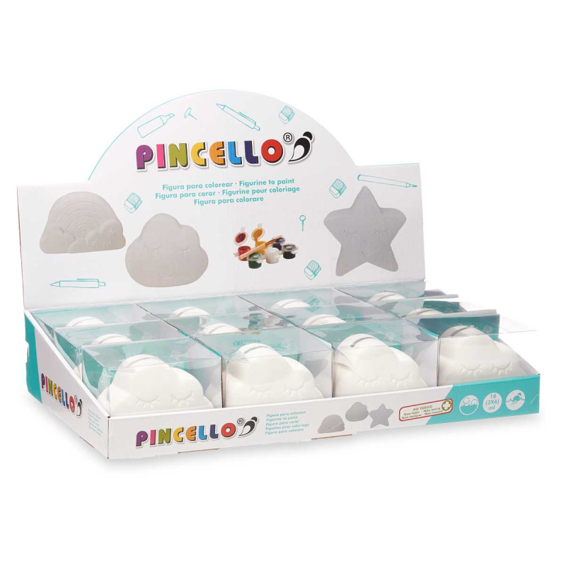 MEALHEIRO PARA PINTAR NUVEM 6 CORES COM PINCEL