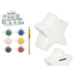 MEALHEIRO PARA PINTAR ESTRELA 6 CORES COM PINCEL